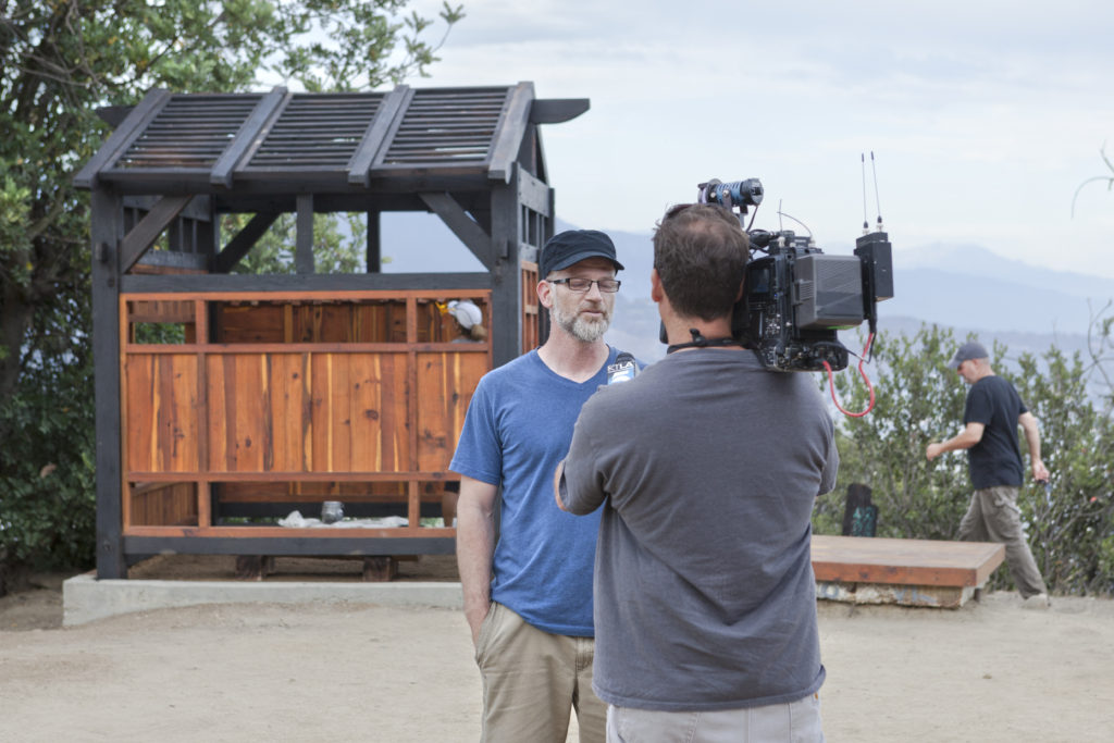 Griffith Park Teahouse with media and me