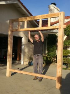 Griffith Park Teahouse replica frame and me